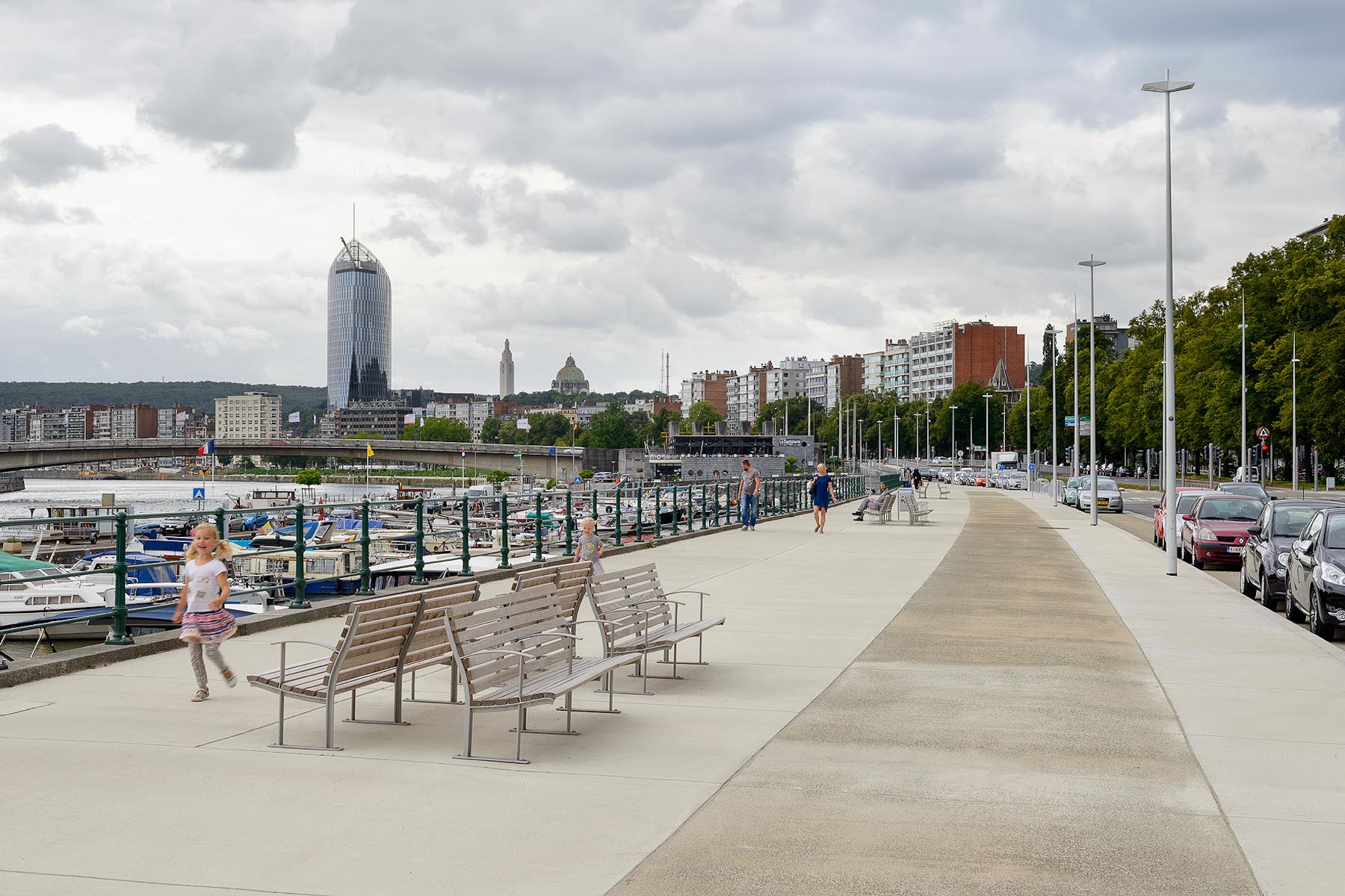 Illustration des quais de Meuse à Liège